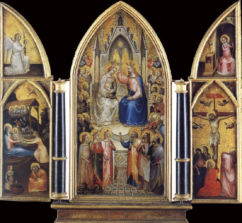 GIUSTO de  Menabuoi The Coronation of the Virgin among saints and Angels china oil painting image